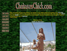 Tablet Screenshot of chainsawchick.com